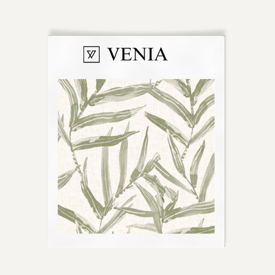 Palm Sketch Fabric – Olive