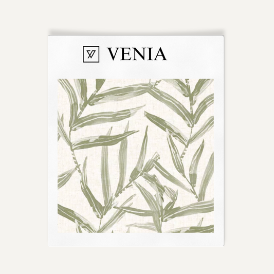 Palm Sketch Fabric – Olive