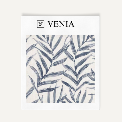 Palm Sketch Fabric – Indigo