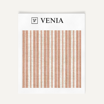 Tonal Stripe Fabric - Blush Pink
