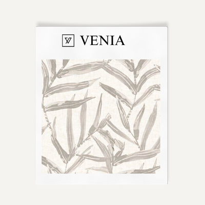 Palm Sketch Fabric – Grey