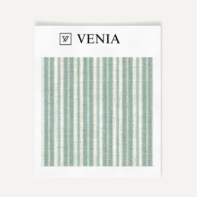 Tonal Stripe Fabric - Jade Green