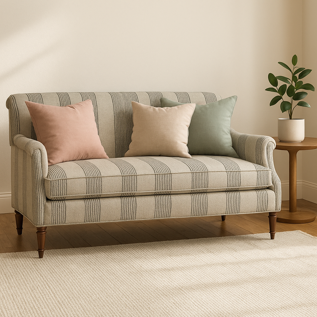 Monsoon Stripe Black & White Fabric