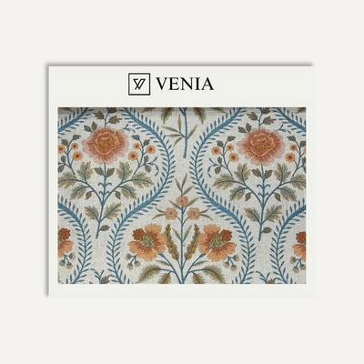 Floral Tale Fabric - Peach