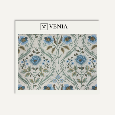 Floral Tale Fabric - Blue