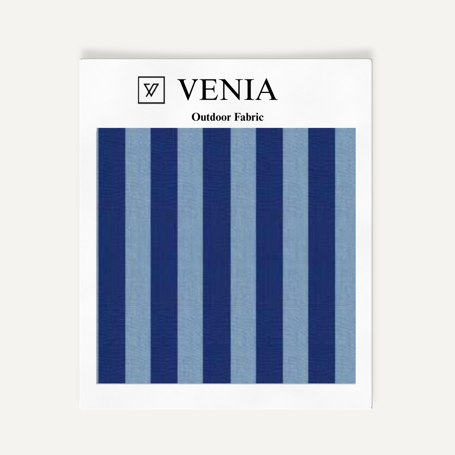 Patio Stripes Fabric - Indigo