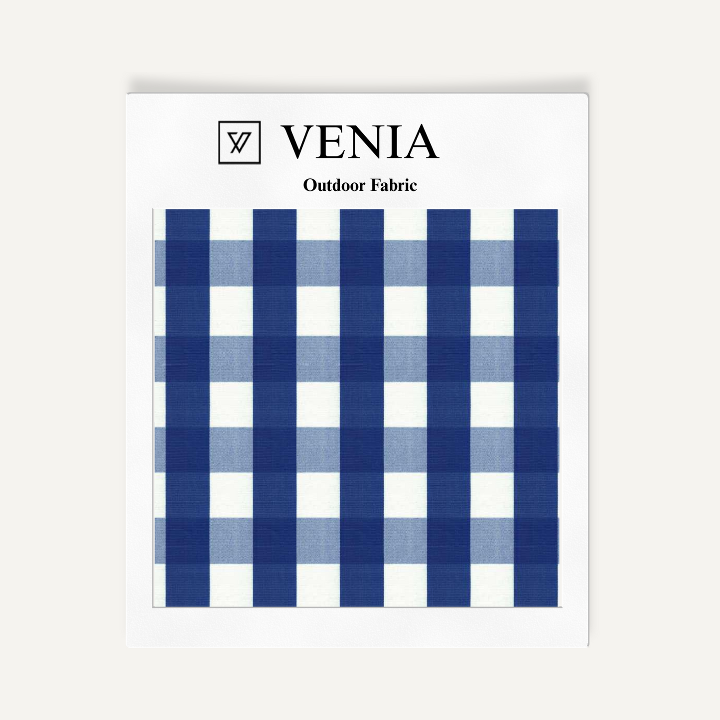 Garden Gingham Fabric - Indigo
