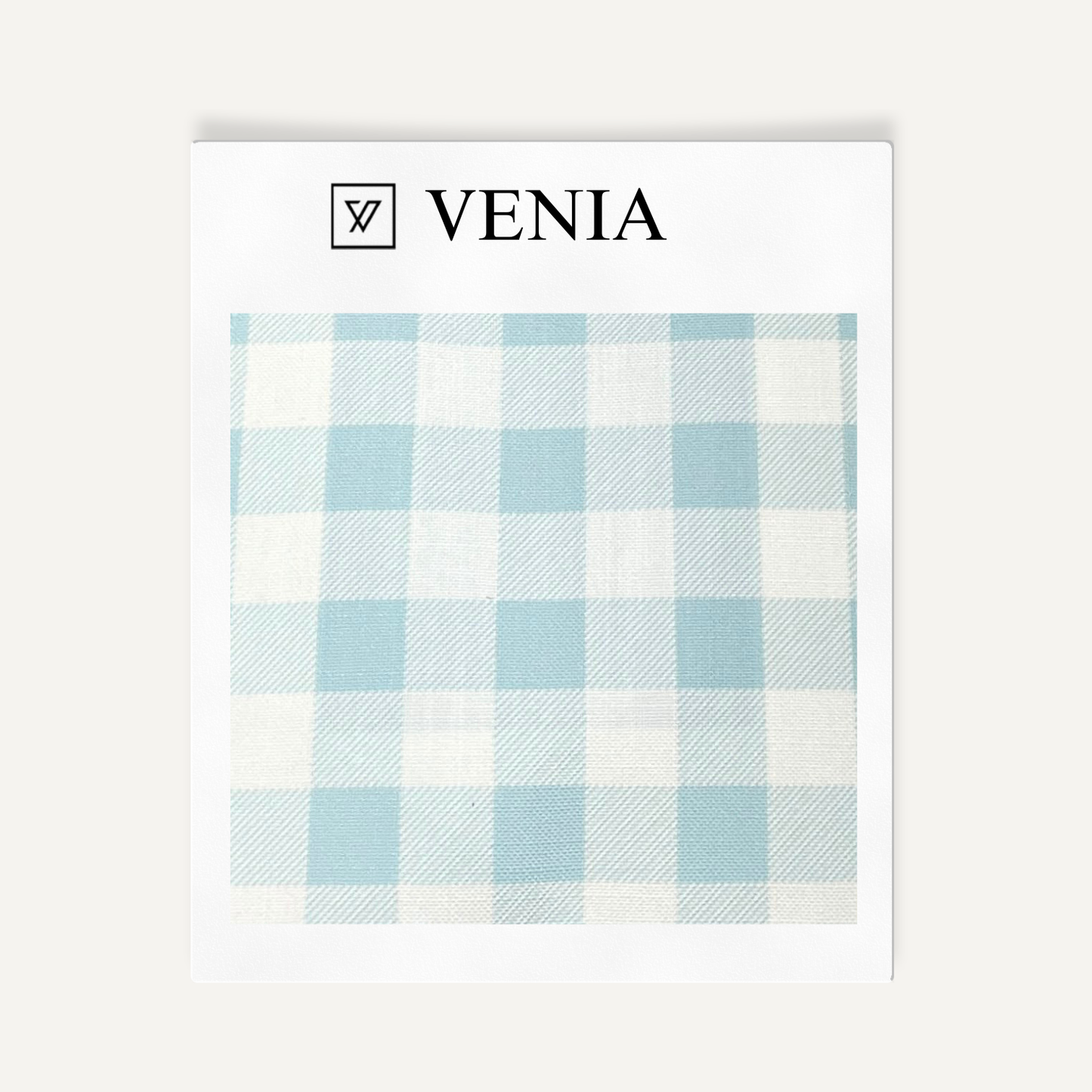 Picnic Check Fabric - Sky Blue