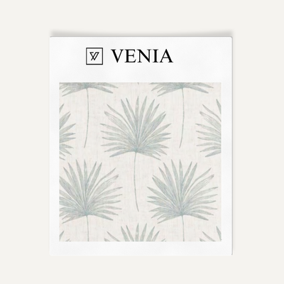 Palm Vista Fabric – Aqua