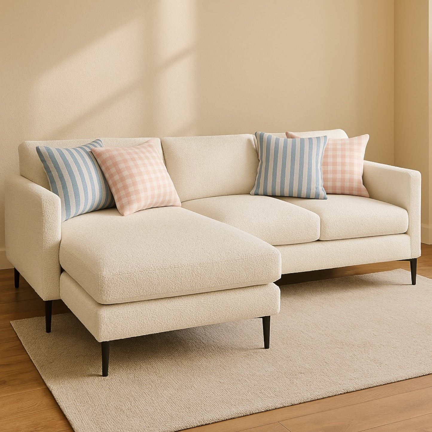 Modern Luxe Bouclé Fabric - White