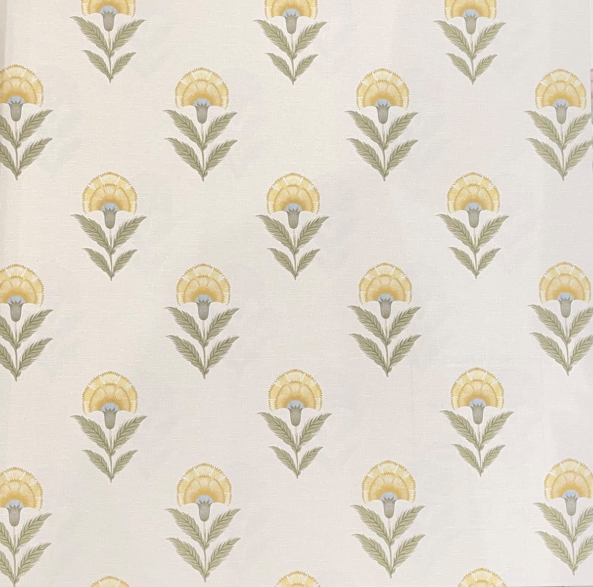 Carnation Buti Wallpaper – Butter Yellow