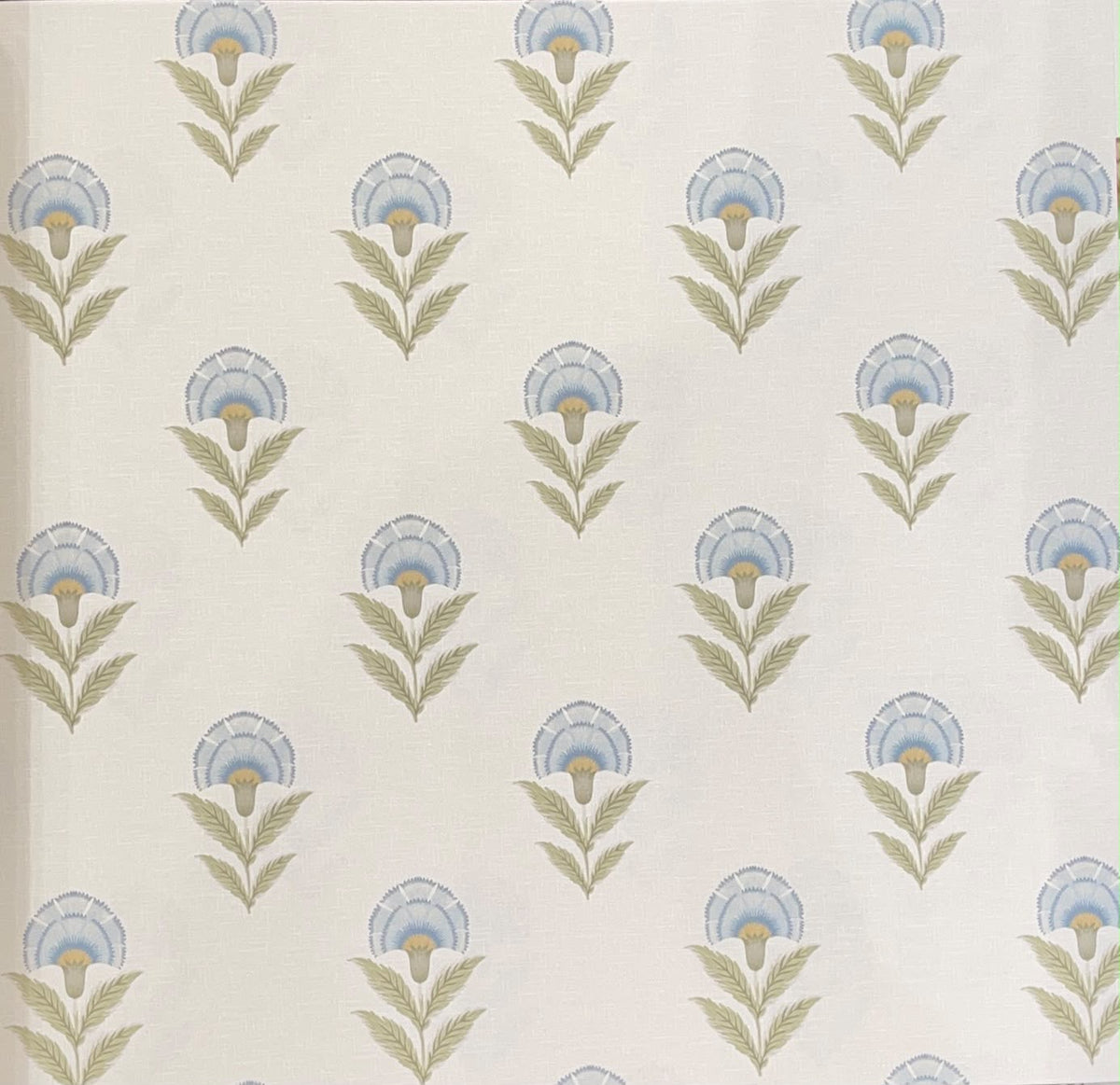 Carnation Buti Wallpaper – Powder Blue