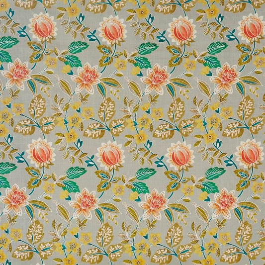 Grand Gardenia Fabric - Grey