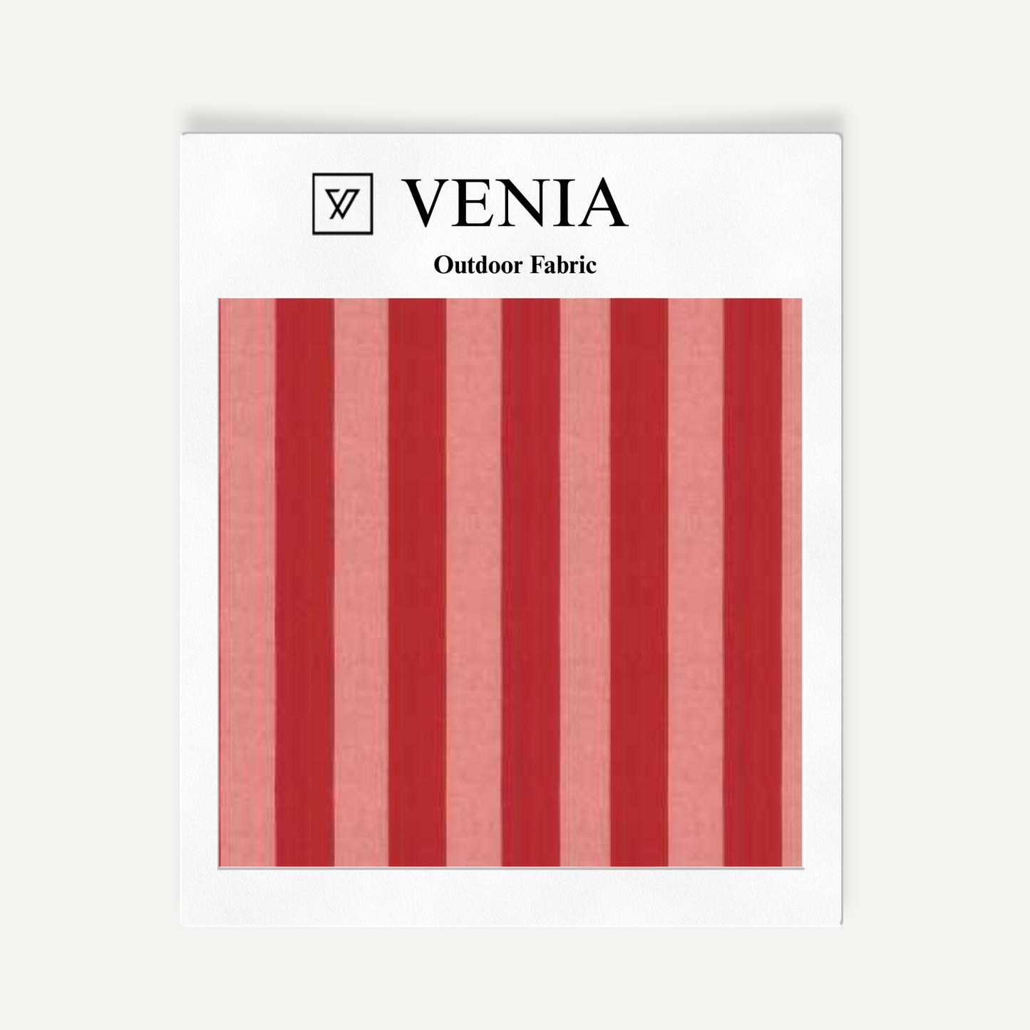 Patio Stripes Fabric - Candy Red & Pink