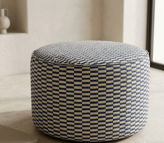 Basketweave Fabric - Navy Blue