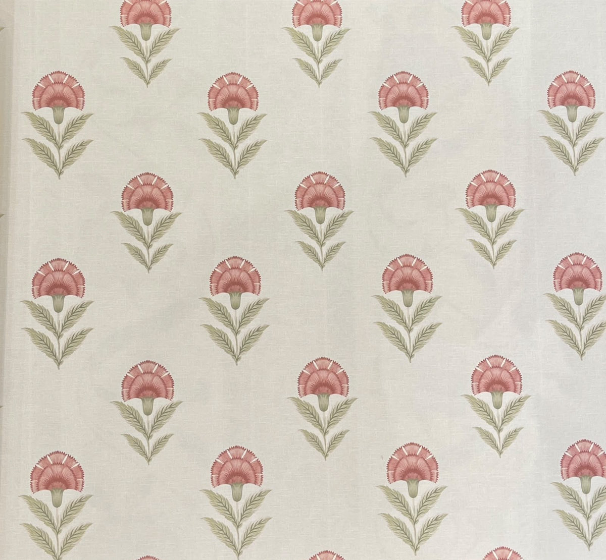 Carnation Buti Wallpaper – Coral Pink