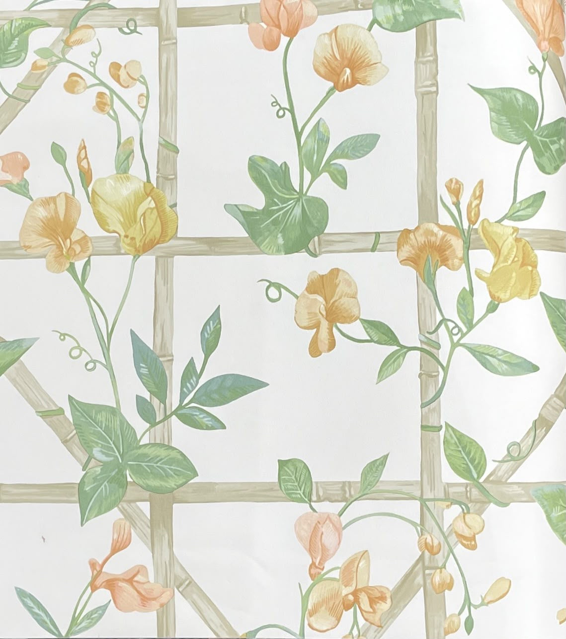 Bamboo Cross Wallpaper – Ivory