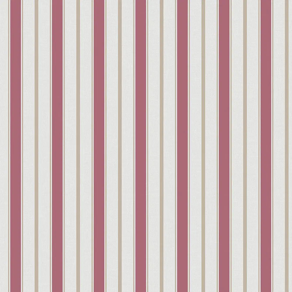 Balanced Stripes Wallpaper – Candy Pink