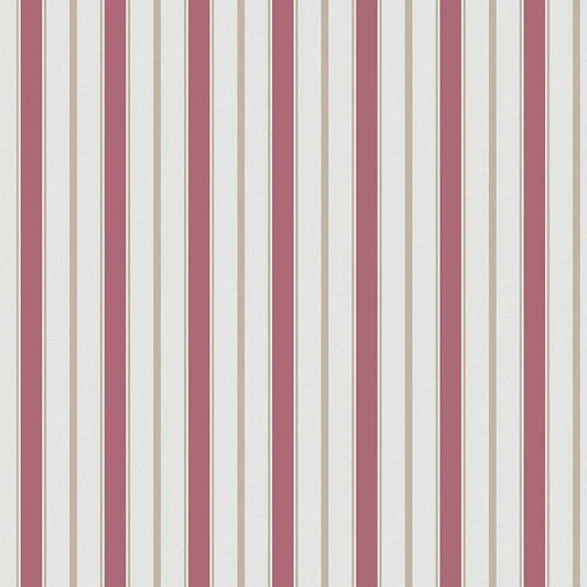 Balanced Stripes Wallpaper – Candy Pink