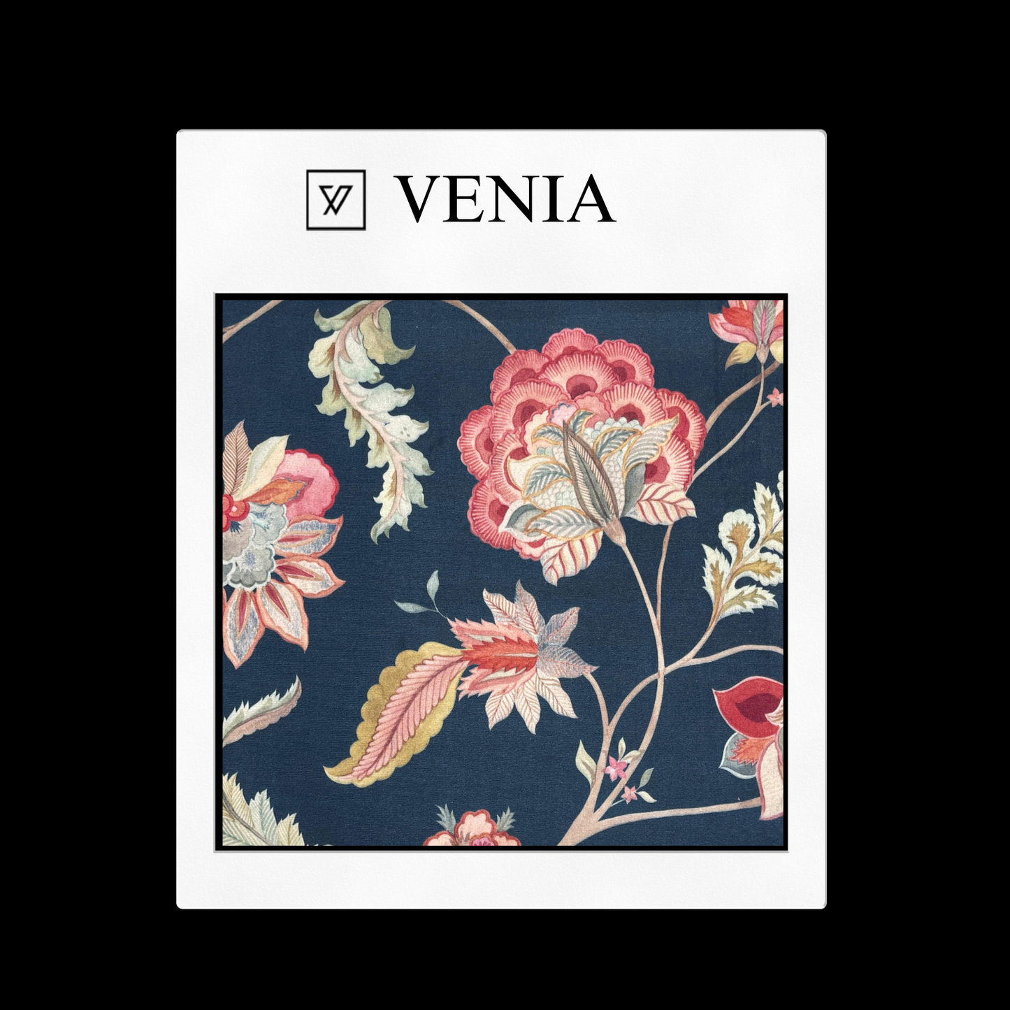 Floral upholstery fabric