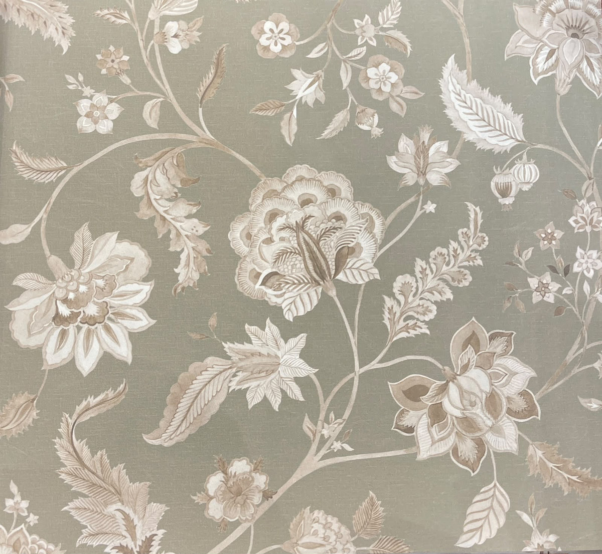 Whispering Blossoms Wallpaper – Sage