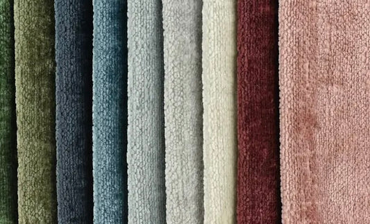 Loom Chenille Fabric - Light Blue