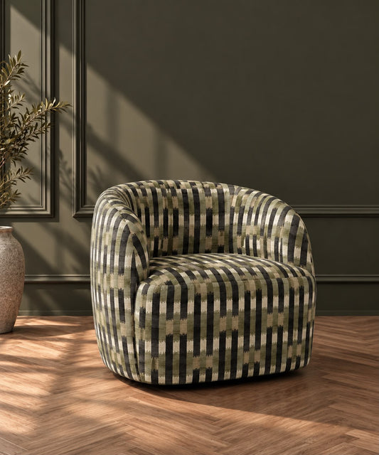 Marrakesh Stripe Fabric - Green