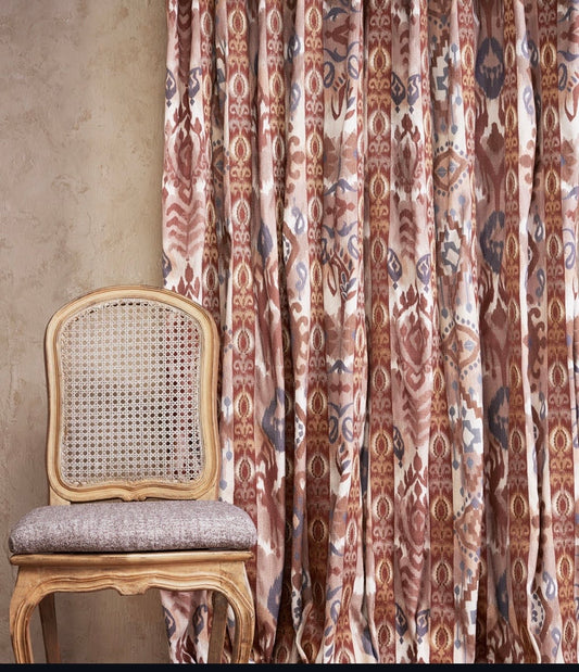 Echoes of Ikat Fabric - Terracotta