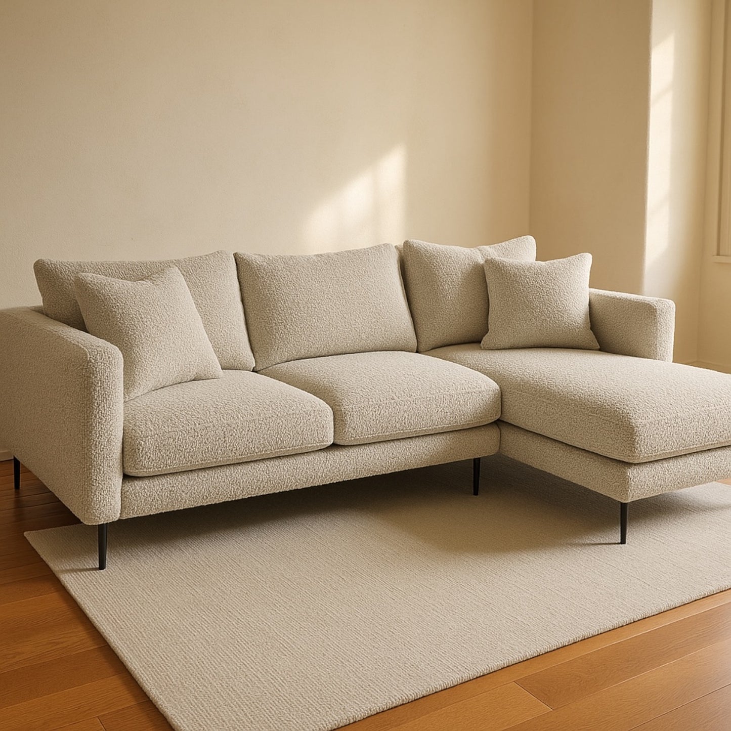 Modern Luxe Bouclé Fabric - Ivory