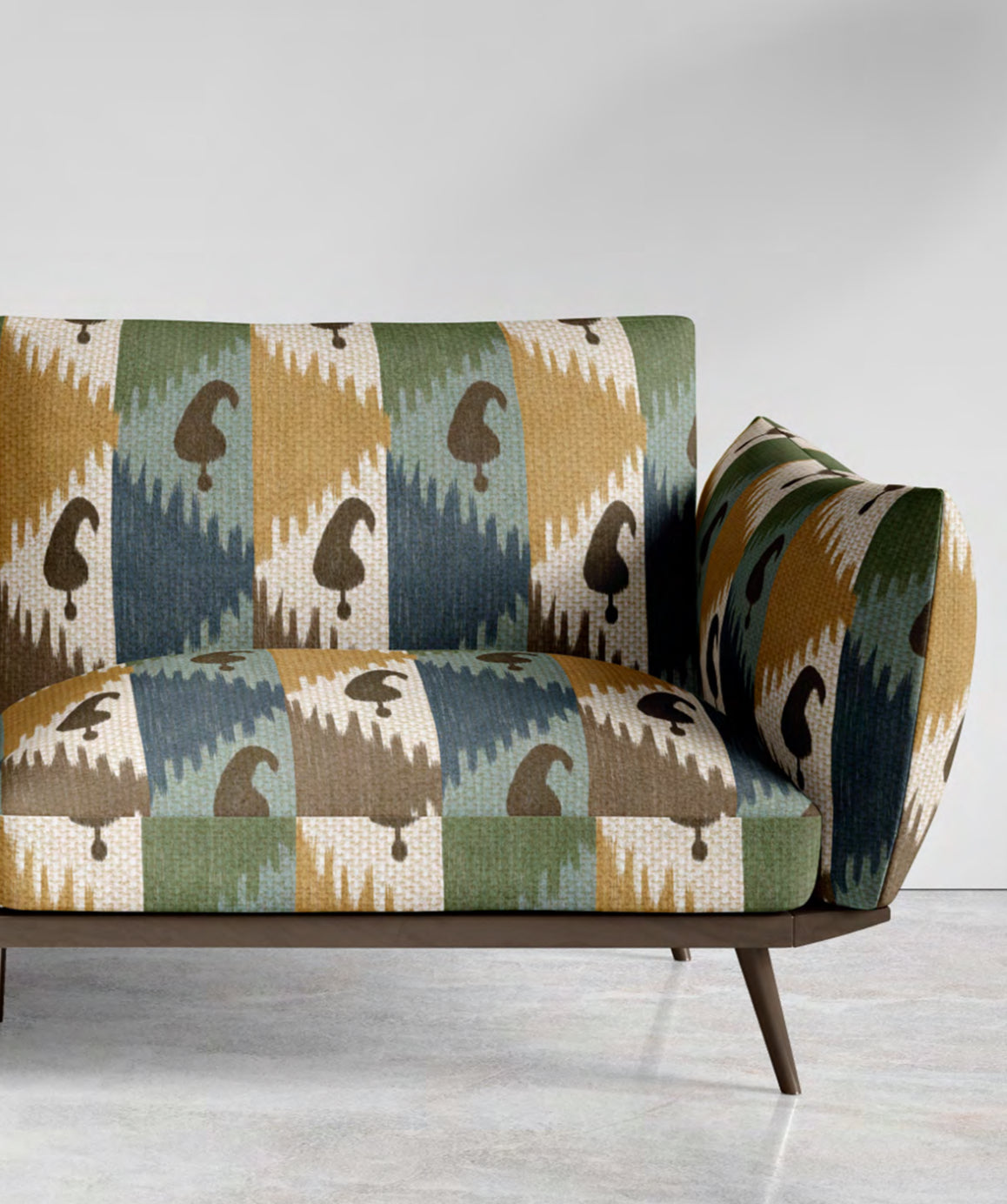 Sprout Fabric – Brown Motif
