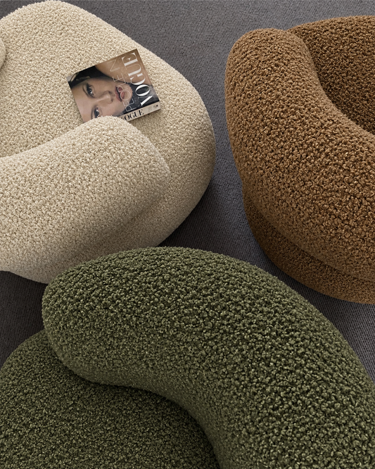 Performance Bouclé Fabric - Beige