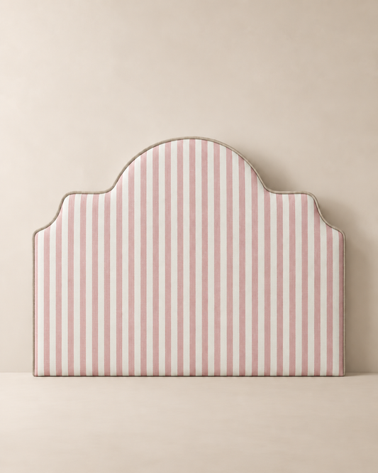 Classic Stripe Fabric - Blush Pink