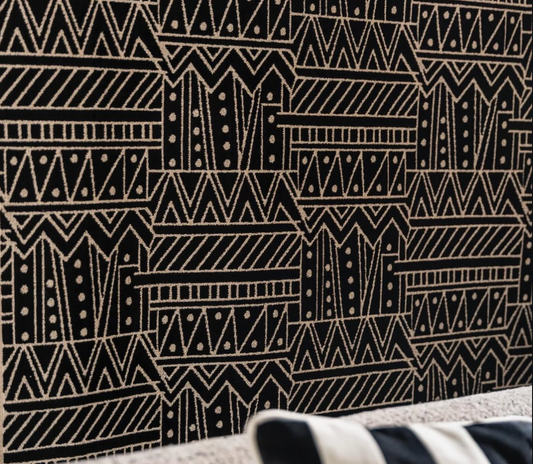 B&W Tribal Fabric