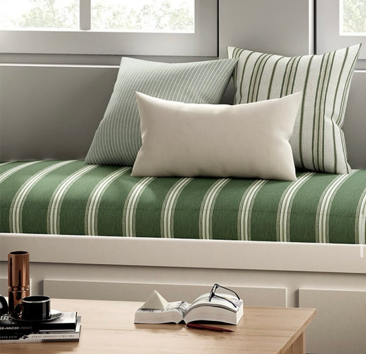 Shadow Stripes Fabric - Green