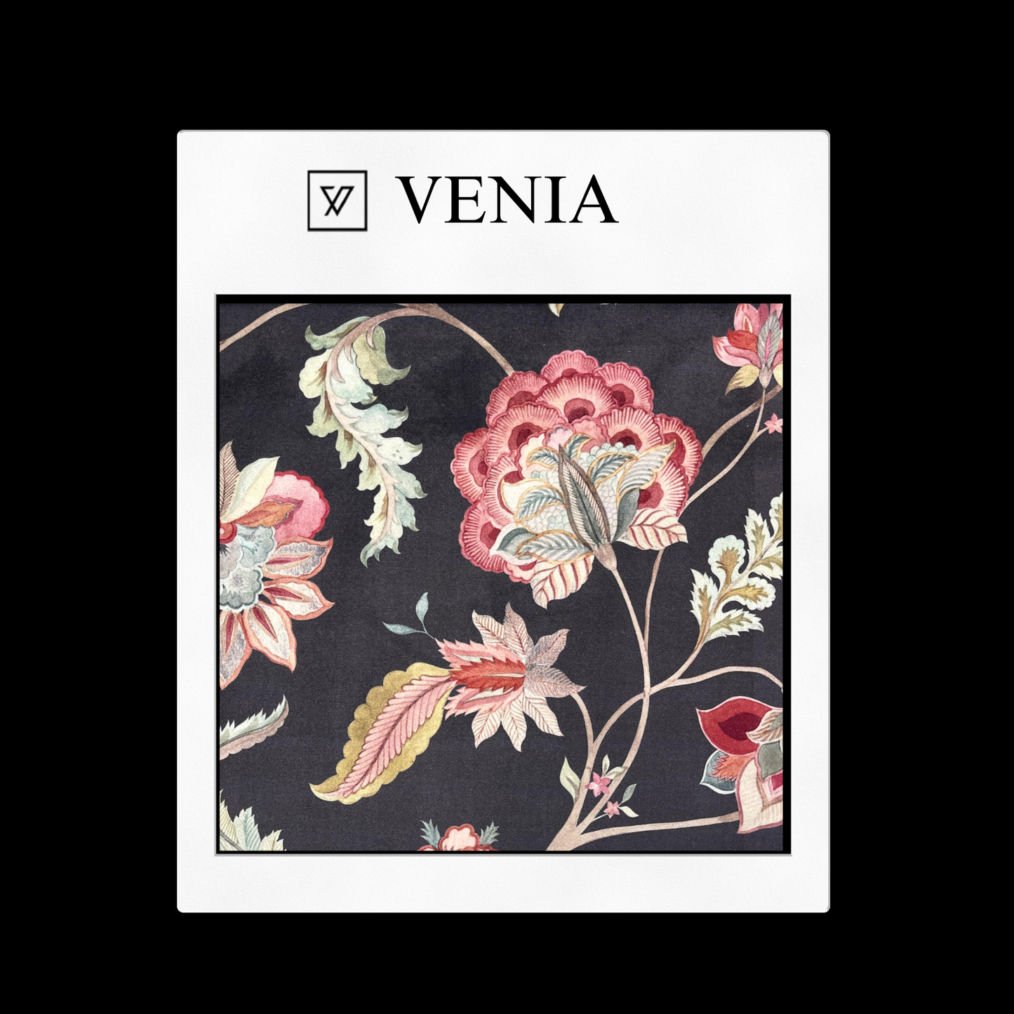 Floral upholstery fabric