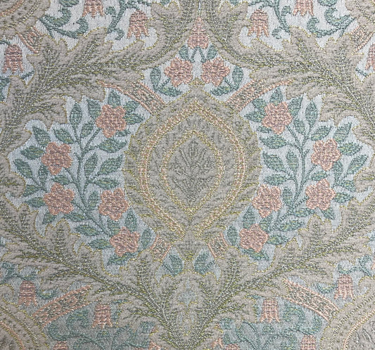 Portico Fabric - Blush & Blue