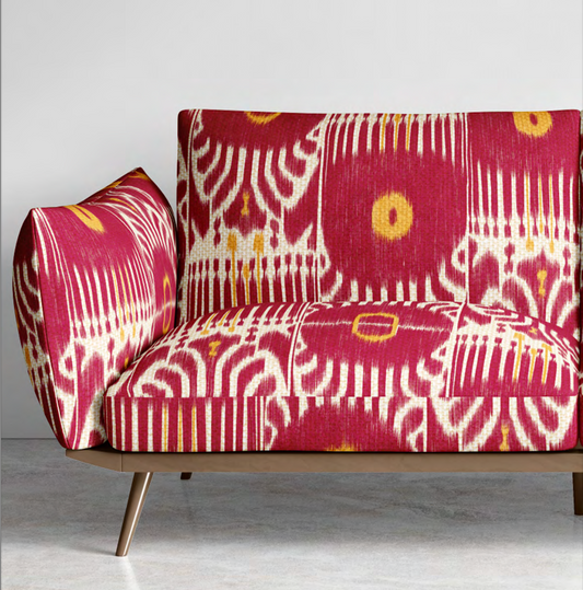 Mystic Eye Fabric – Crimson