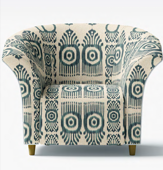 Talisman Eye Fabric – Indigo