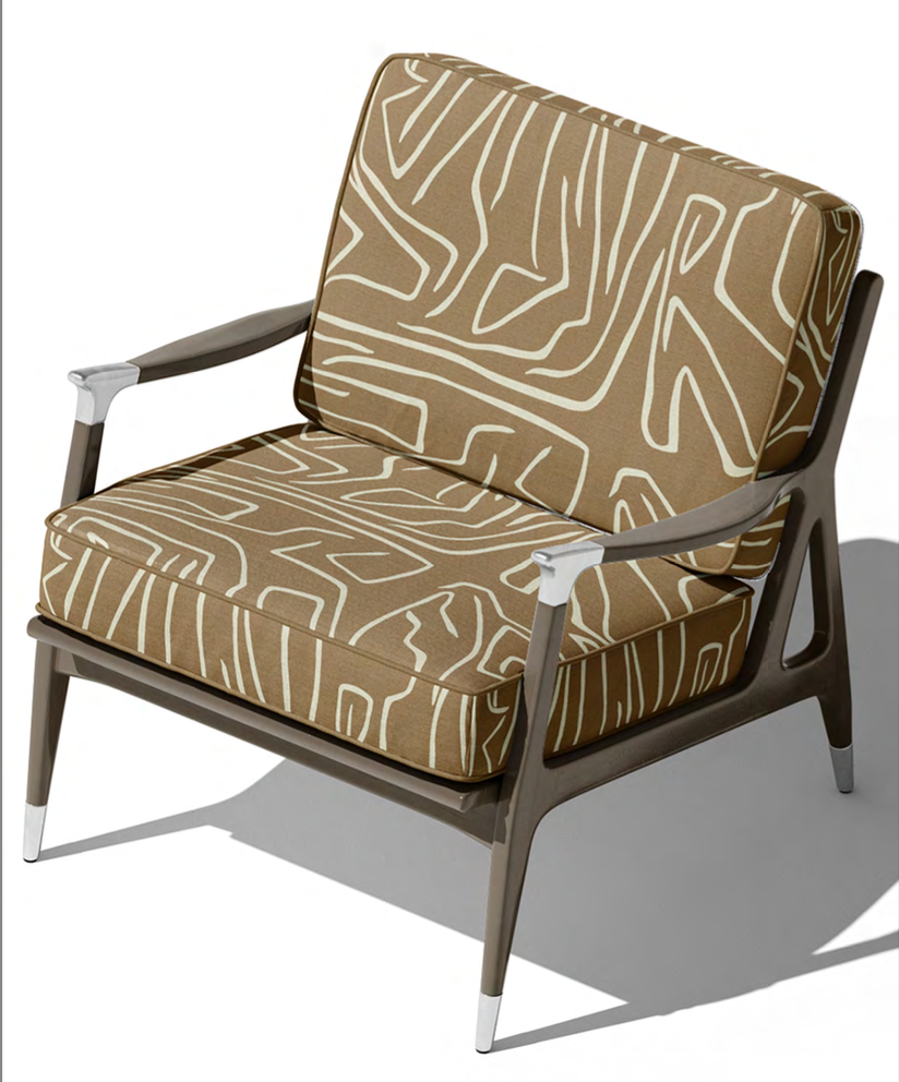 Contour Velvet Fabric - Camel
