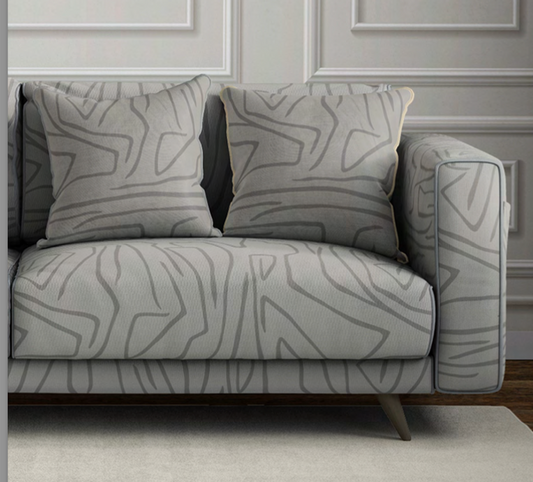 Contour Velvet Fabric - Pebble