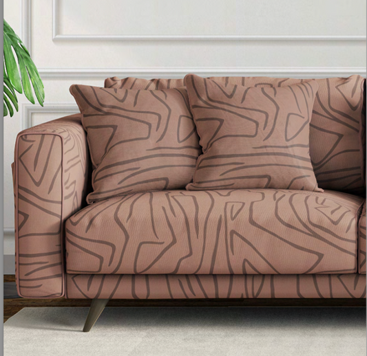 Contour Velvet Fabric - Clay