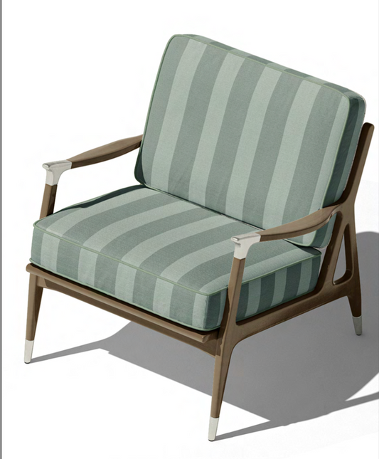 Atelier Stripe Velvet Fabric - Forest Mix