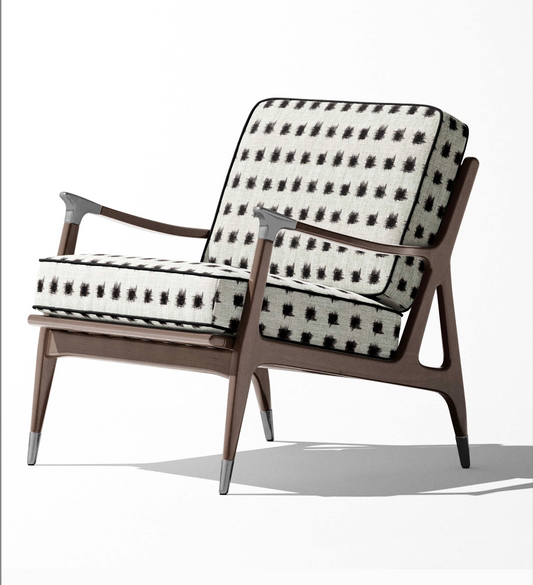 Atelier Dot Fabric - Ivory with Black detail