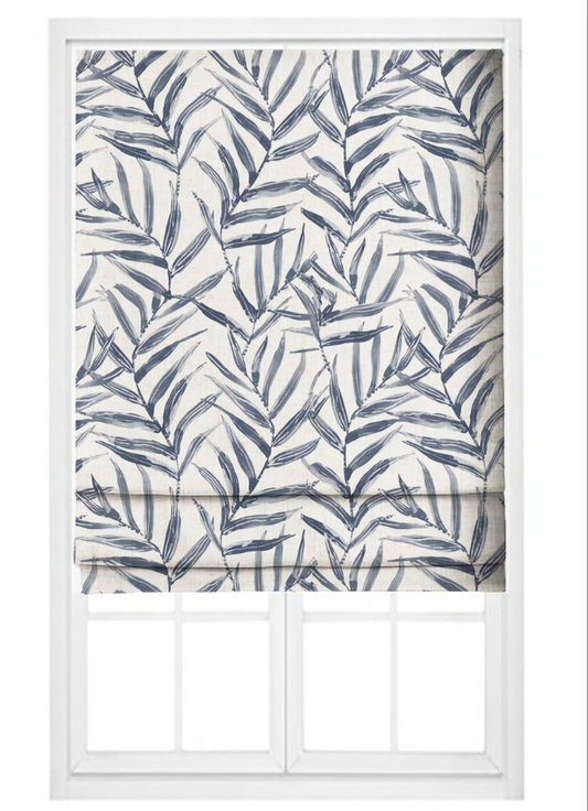 Palm Sketch Fabric – Indigo