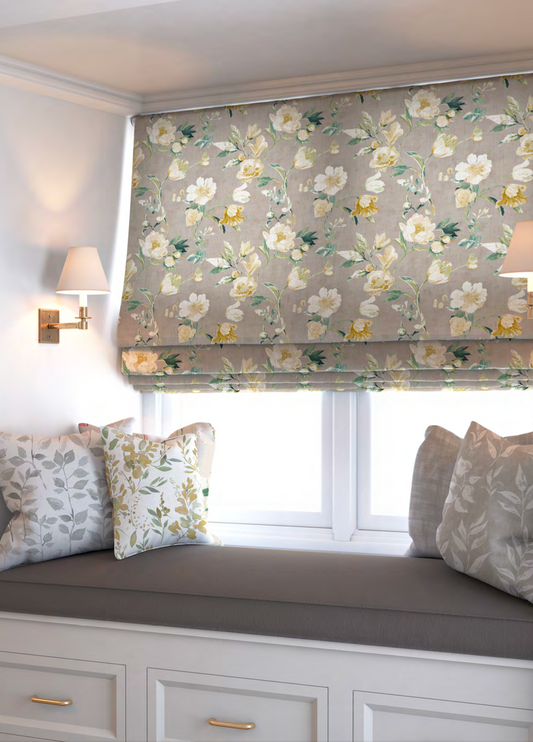 Romance Bloom Fabric – Taupe