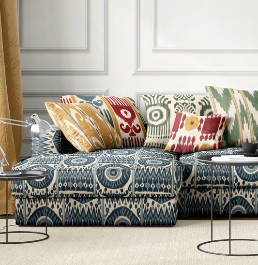 Grand Medallion Fabric – Indigo