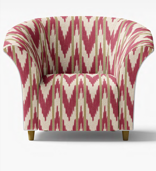 Linear Wave Fabric – Rani Pink