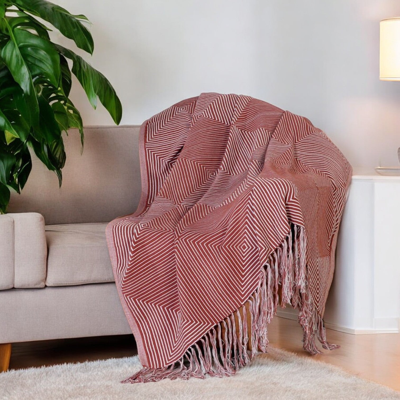 Faye Throw Red - Main Image