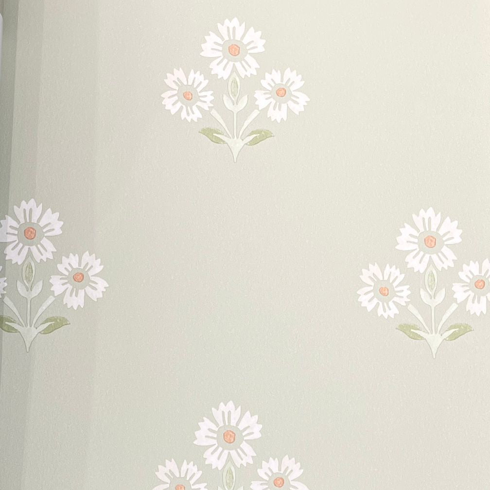 Sage Fleur Wallpaper