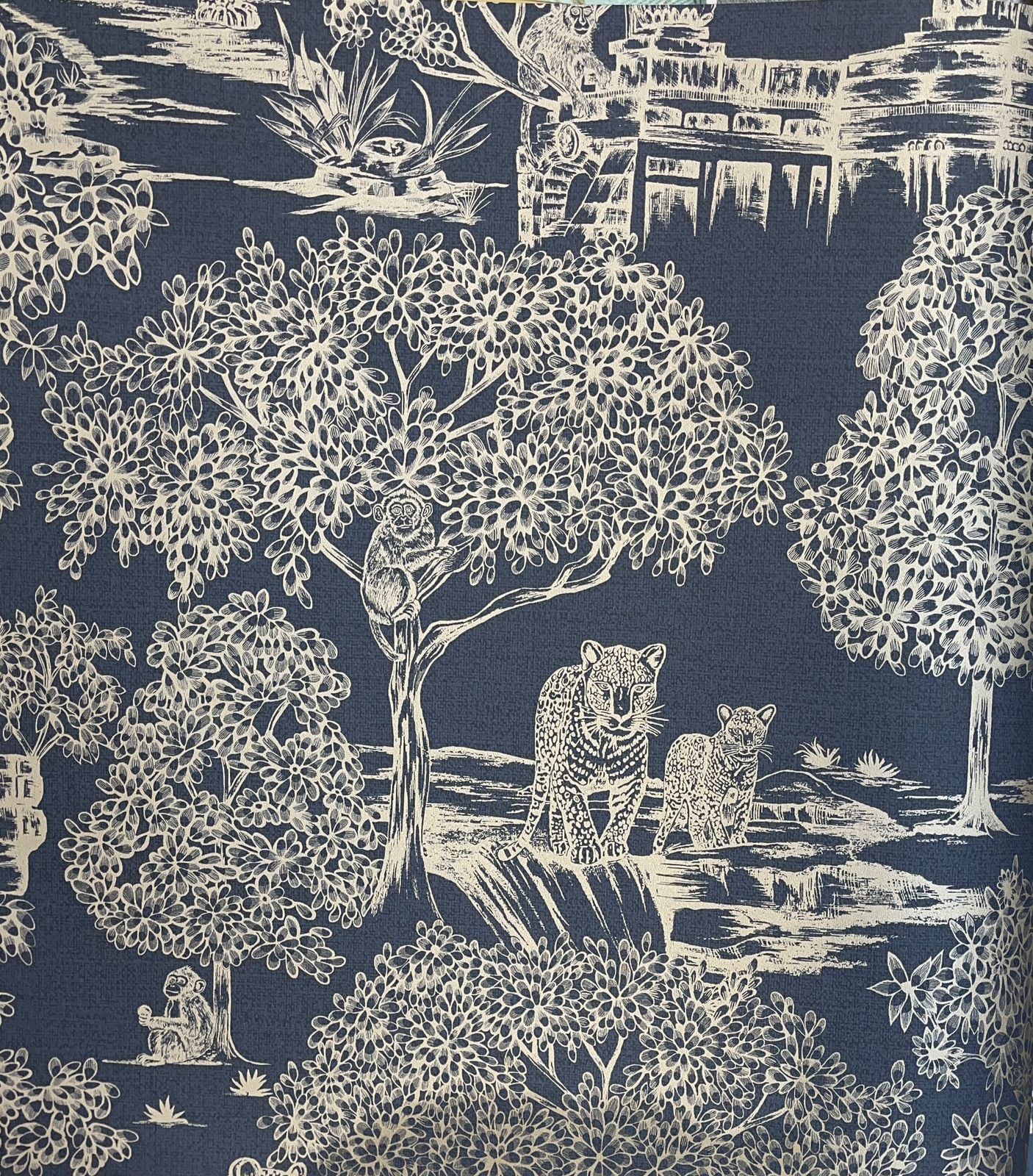 Moonlit Toile Wallpaper